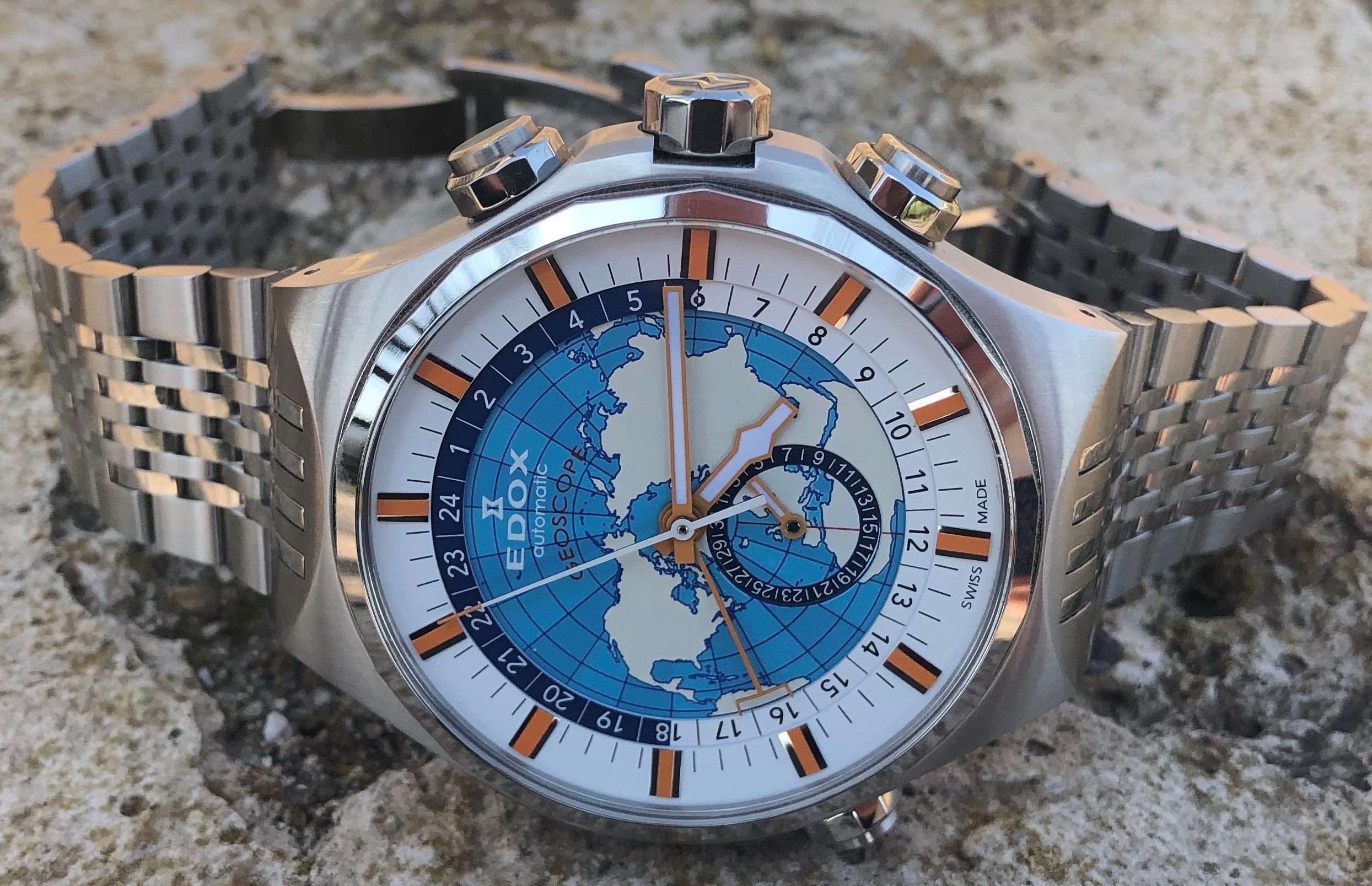 Edox geoscope 2025 gmt worldtimer