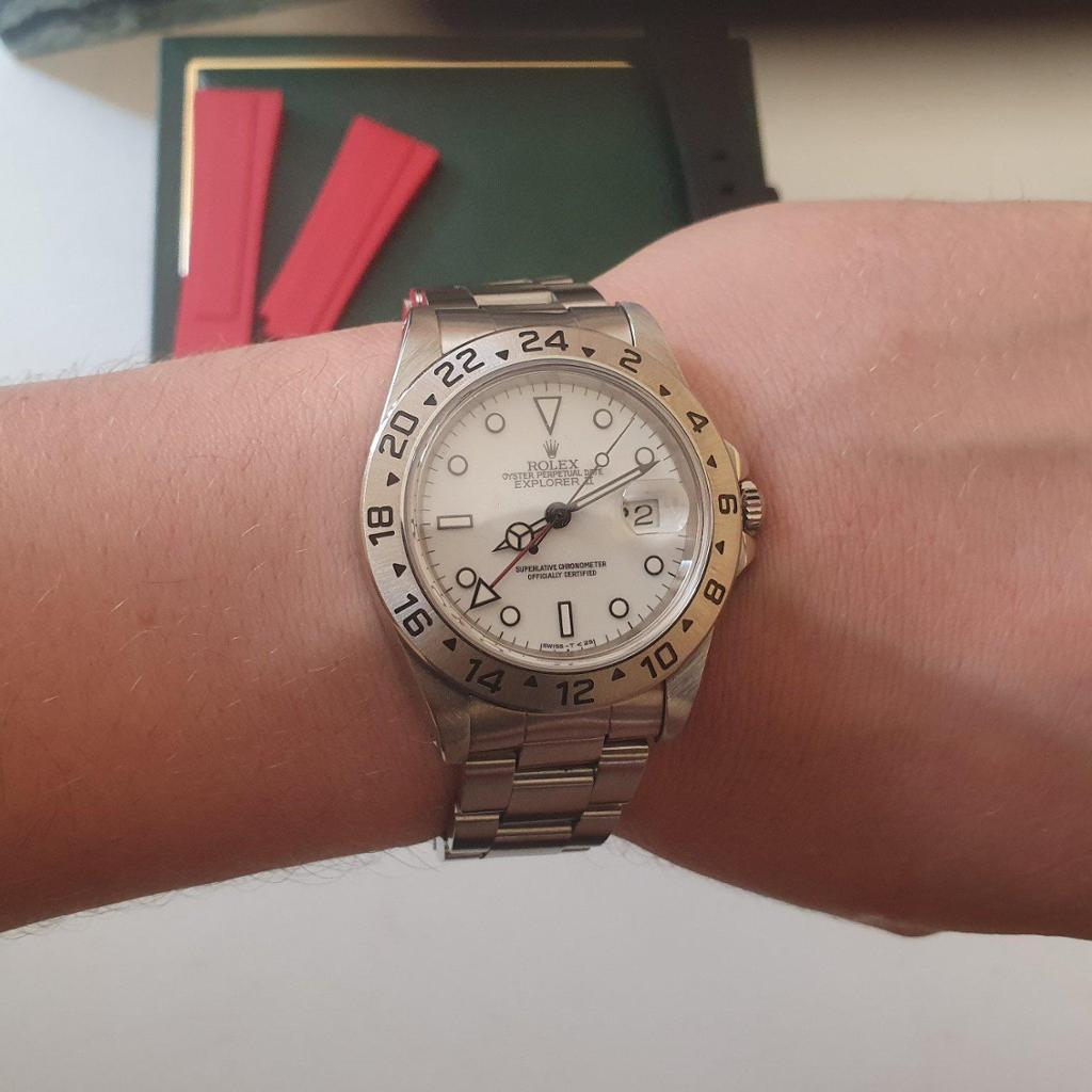 Rolex explorer clearance ii on wrist