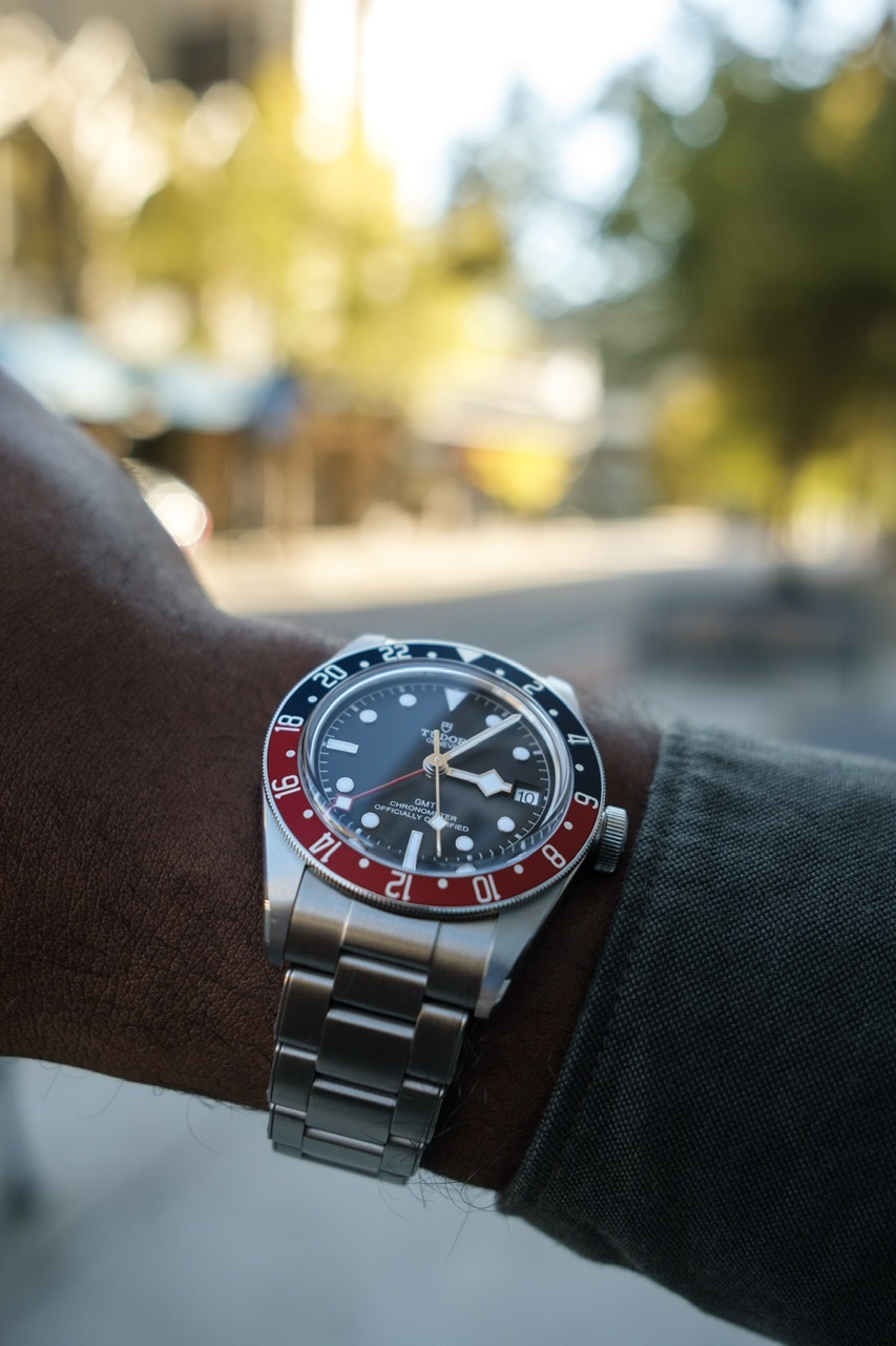 Tudor black shop bay gmt dimensions