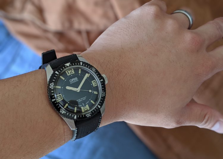 oris diver 65 two tone
