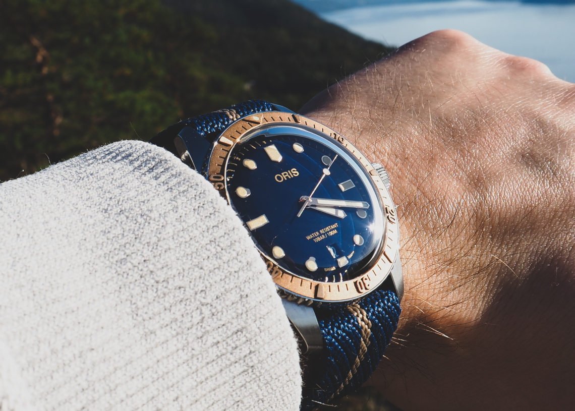 oris diver 65 two tone