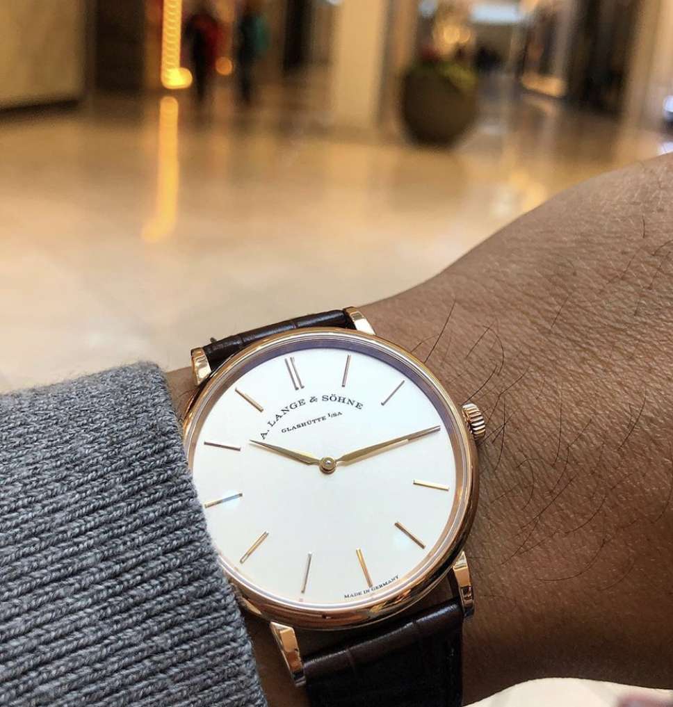 Owner Review A Lange And Sohne Saxonia Thin Fifth Wrist