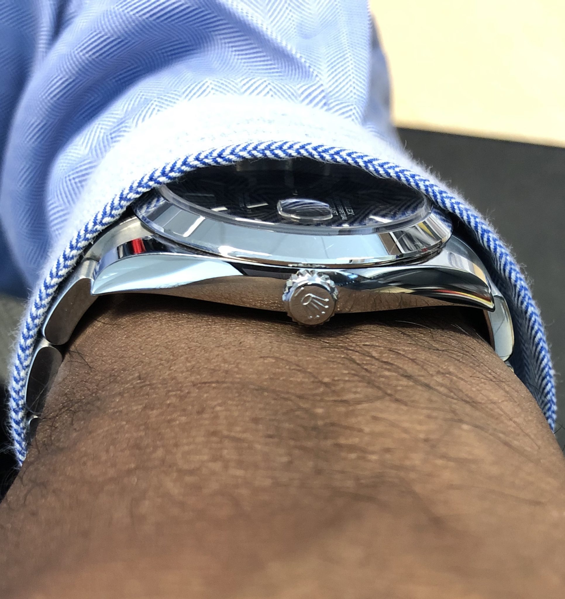 datejust 41 on wrist