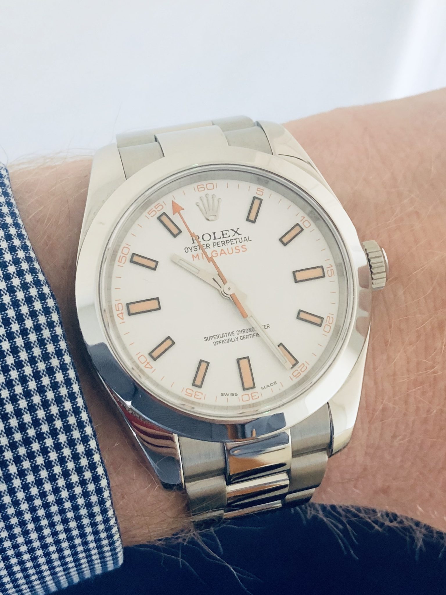 Rolex Milgauss White Dial 116400 Review 