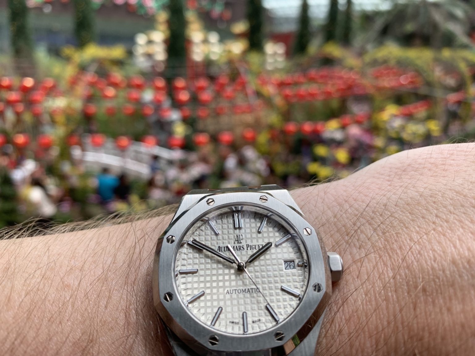 ap royal oak on wrist