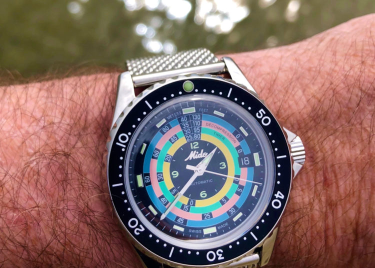 Mido rainbow 2024 diver reissue