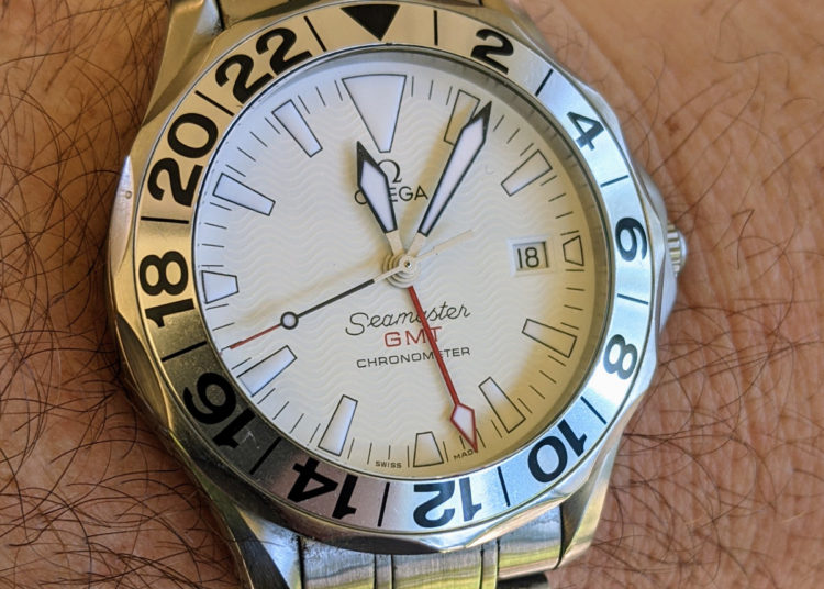 Omega great hot sale white gmt