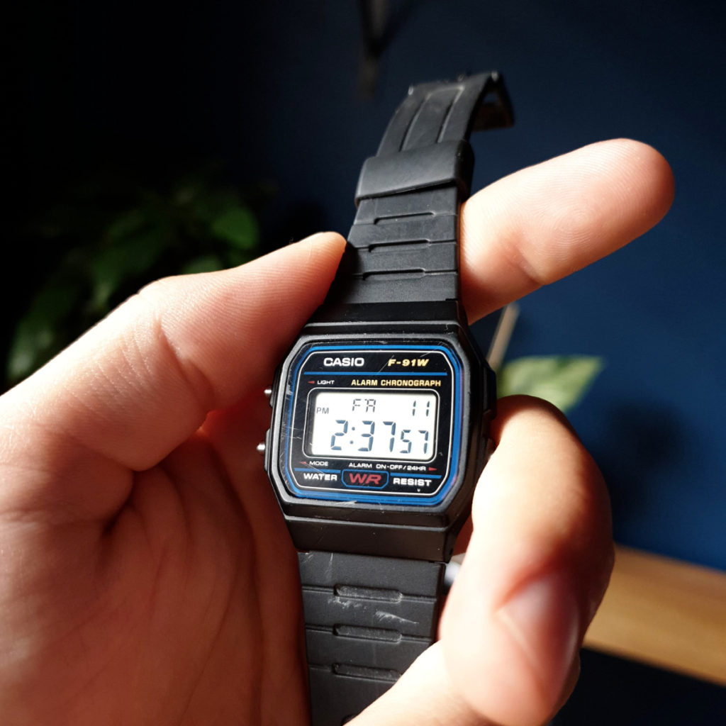Timeless Casio F91W Watch