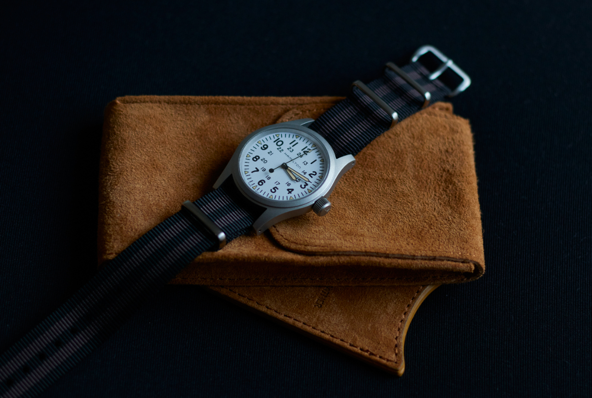 Quick-Release Canvas Watch Strap in KHAKI | Watch Obsession UK
