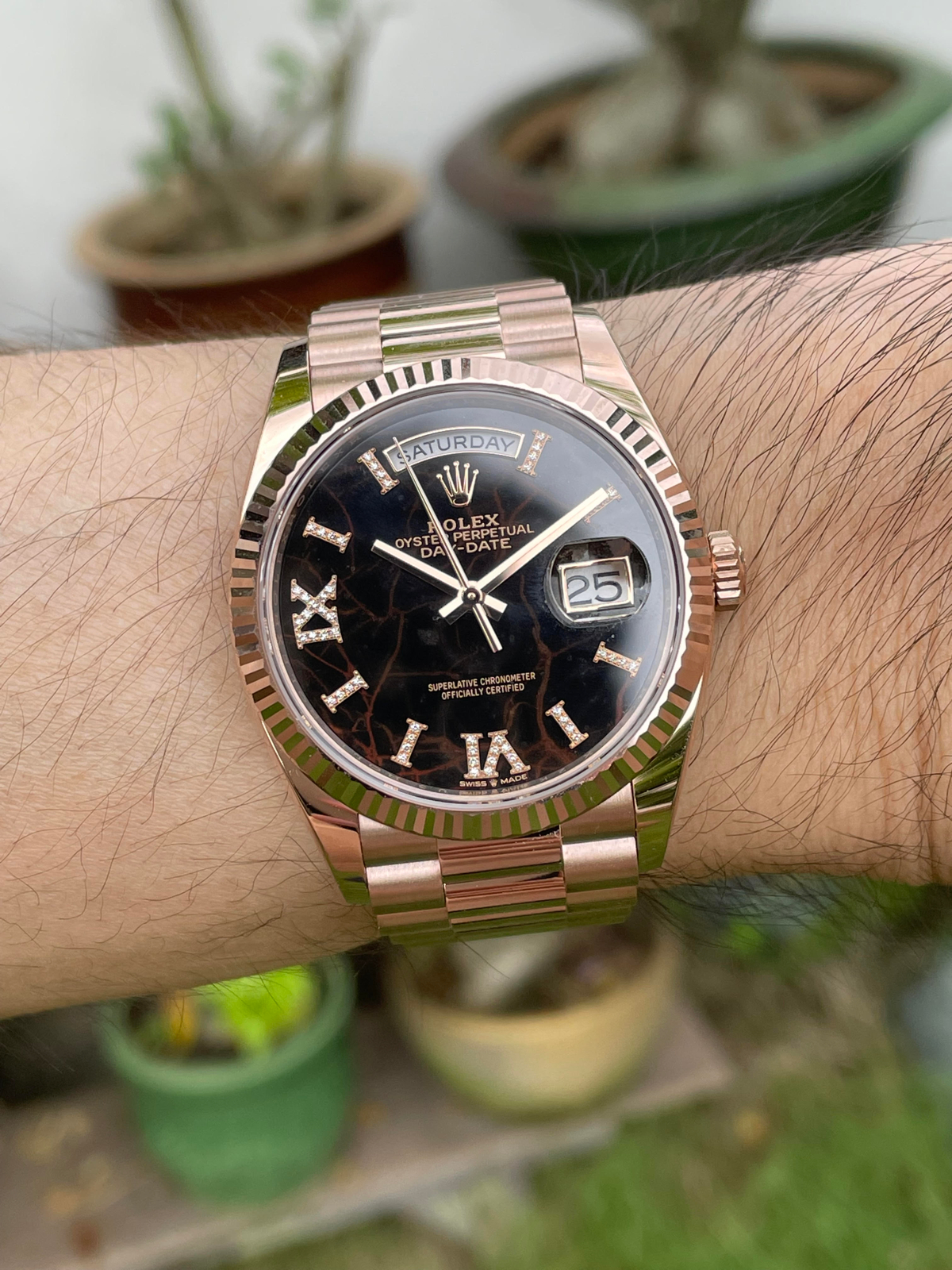 Owner review: Rolex Day-Date Everose 36mm Eisenkissel Dial