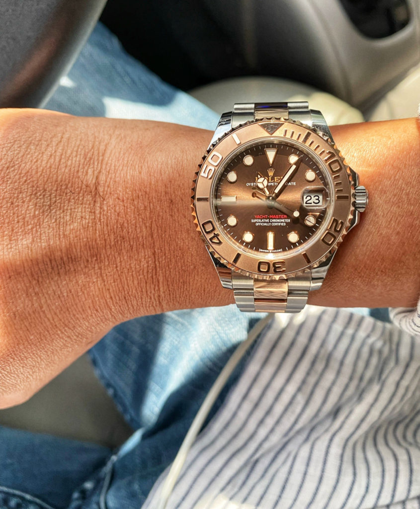 rolex yacht master 37 weight