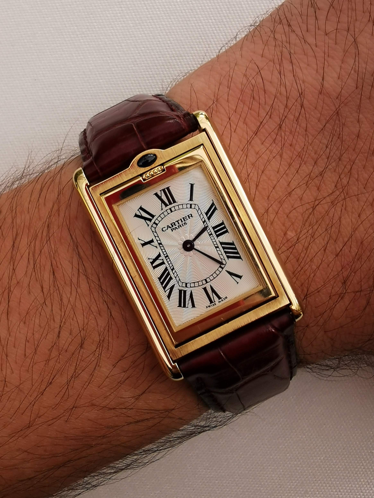 Cartier Tank Louis in YG, CPCP Collection Prive, full set