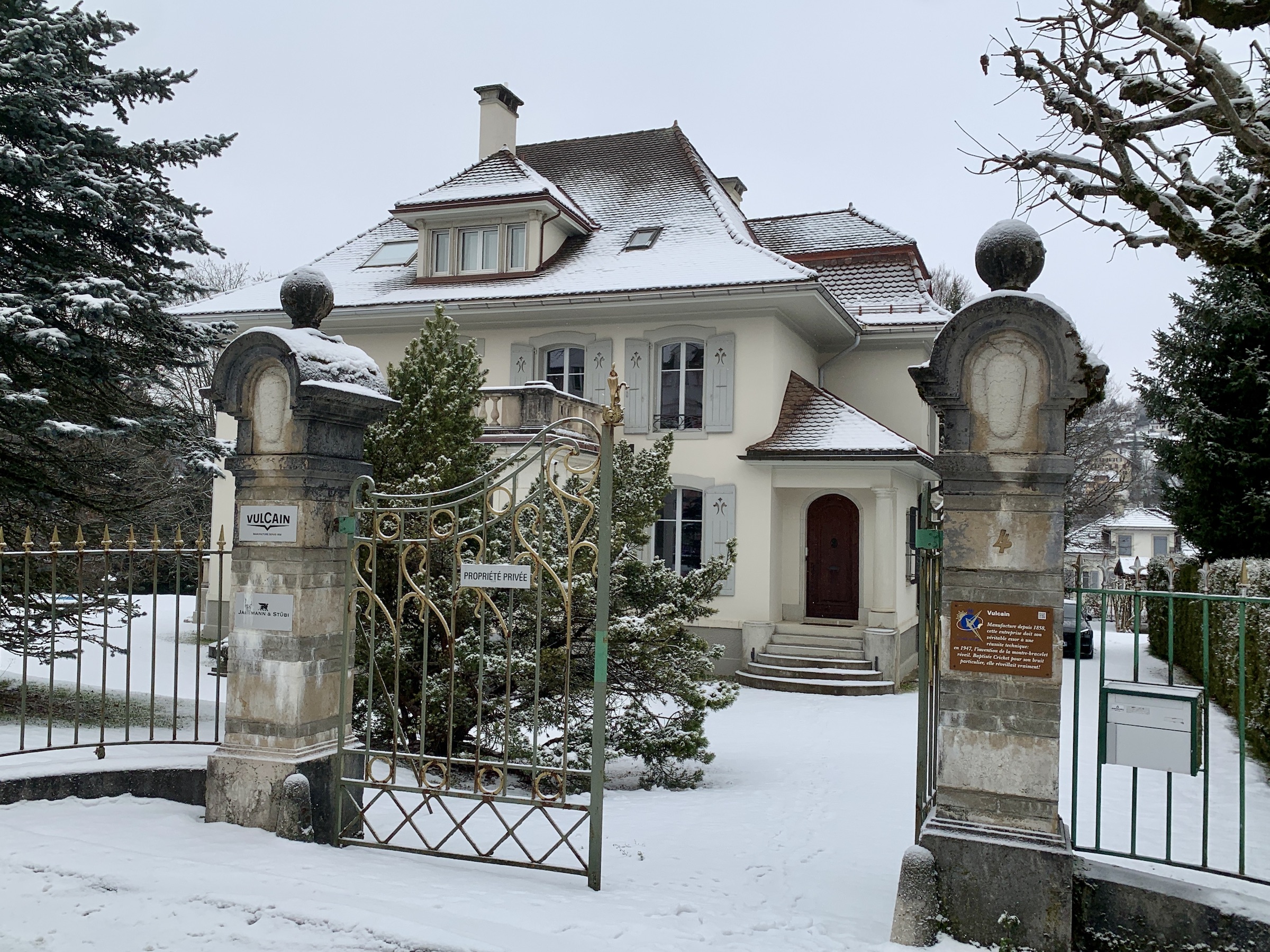 Building of the watch brand Vulcain in Le Locle